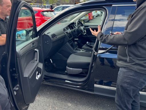 Remote moveable seat for access