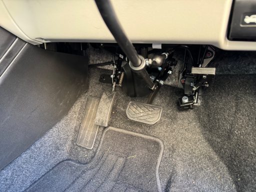 Left foot flip accelerator